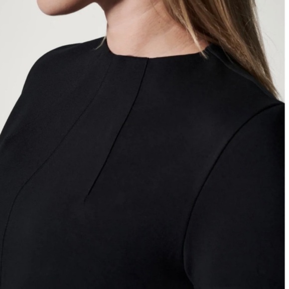 *NEW* SPANX THE PERFECT FUNNEL TOP PONTE ZIPPER BACK CLASSIC BLACK 3X - Picture 3 of 10